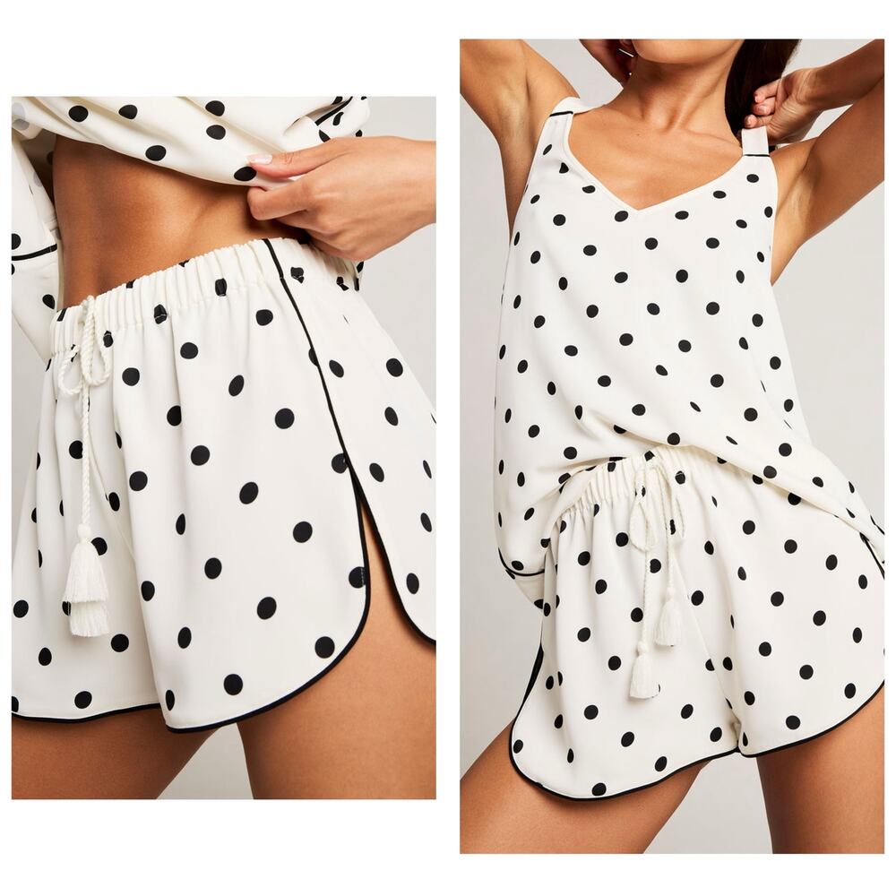 Negative Underwear Supreme Shorts Polka Dot Size Medium Lightweight Silky